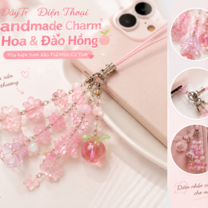 Dây Treo Điện Thoại Handmade Charm Hoa Dễ Thương