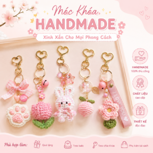 Móc khóa handmade xinh xắn cho mọi phong cách.